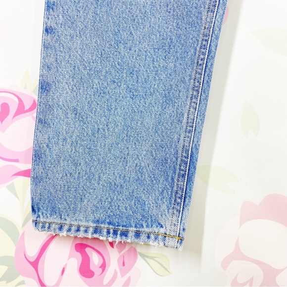 NEW Agolde Fen Light Wash High Rise Relaxed Taper Distressed Denim Jeans 28 - Picture 7 of 12